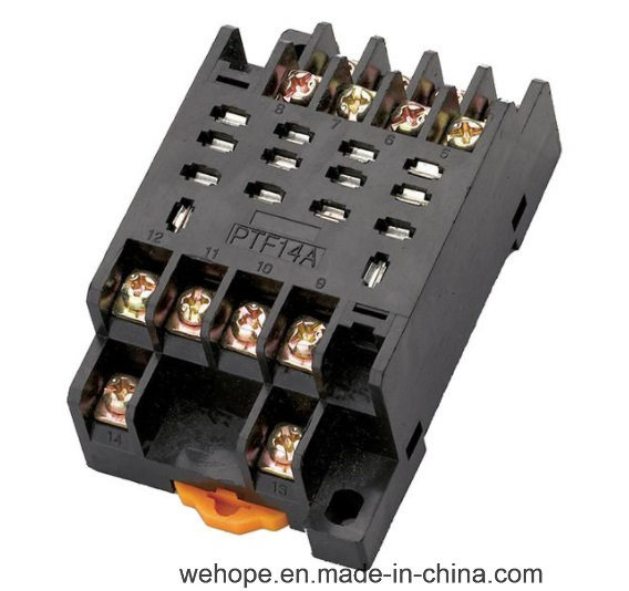 China Manufacturer Modern Techniques Waterproof Sealed Relay Sockets PTF14A