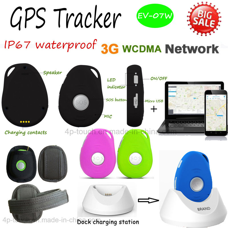 3G/WCDMA Portable GPS Tracker Support 3G/2g Network (EV-07W)