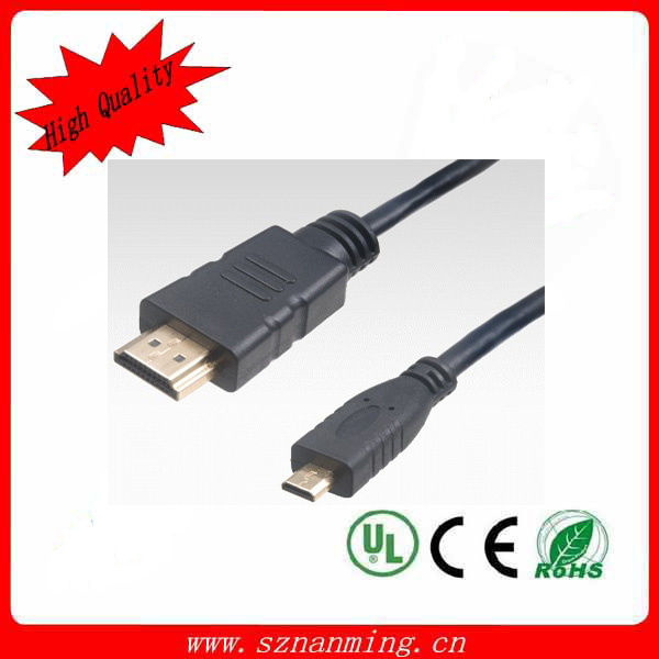24k Gold Plated HDMI Cable Micro HDMI Cable