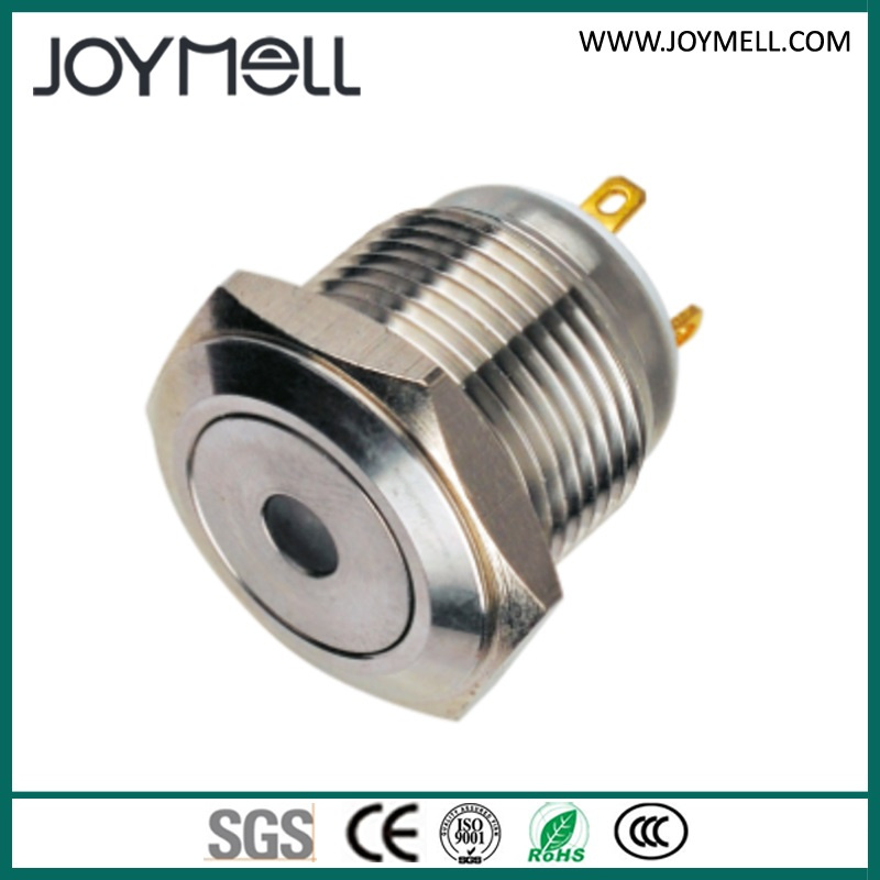 Electric IP67 Metal 2 Pin Push Button Switch