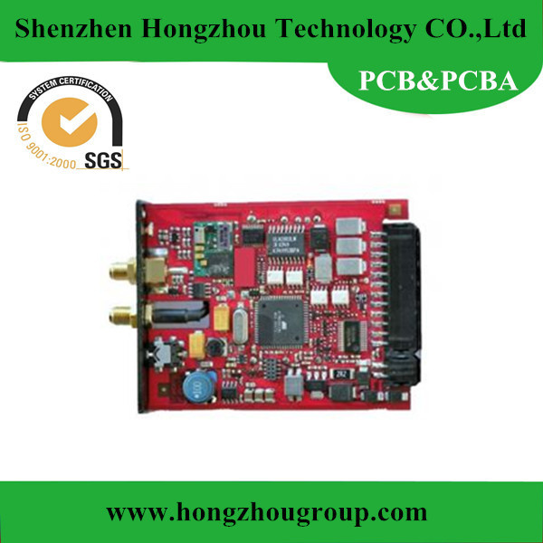 Single Side& Double Side PCB with Red Solder Mask