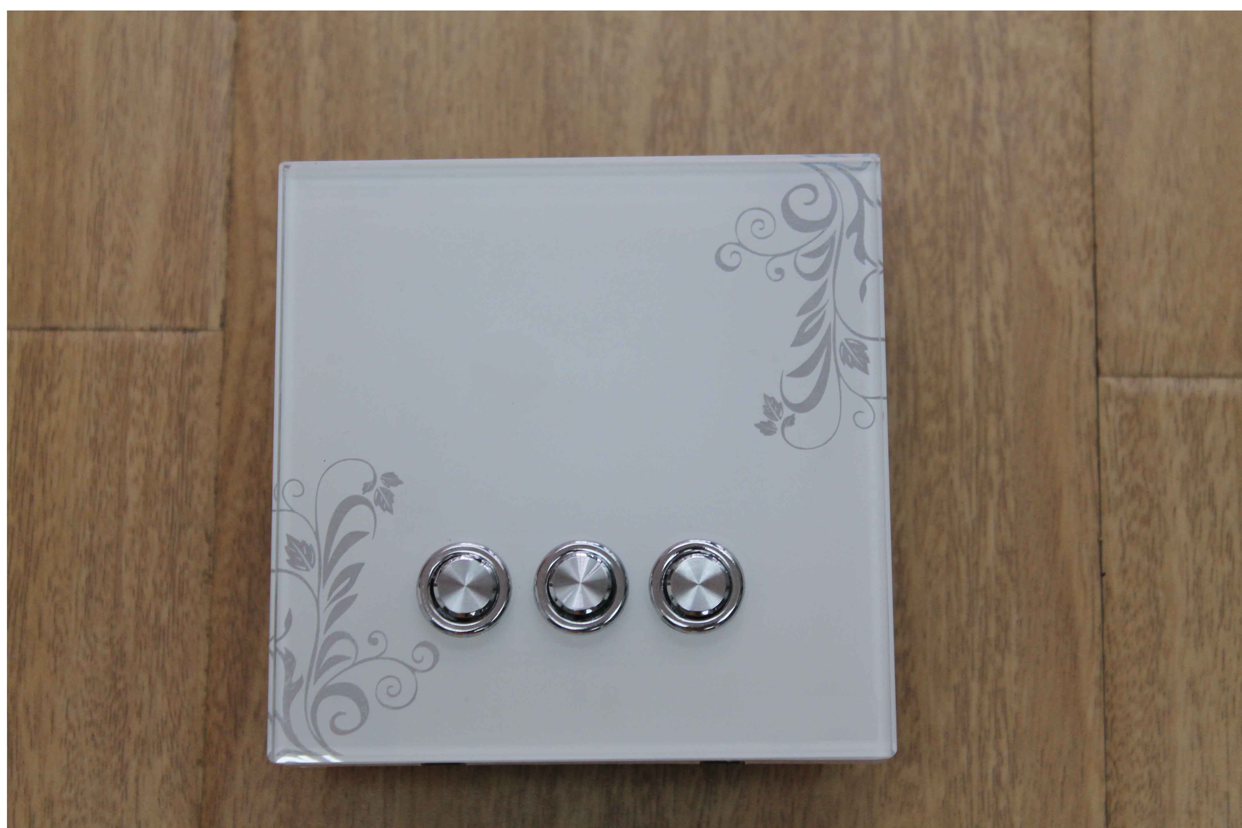 Smart RF 3 Push Button Wireless Smart Remote Wall Switch