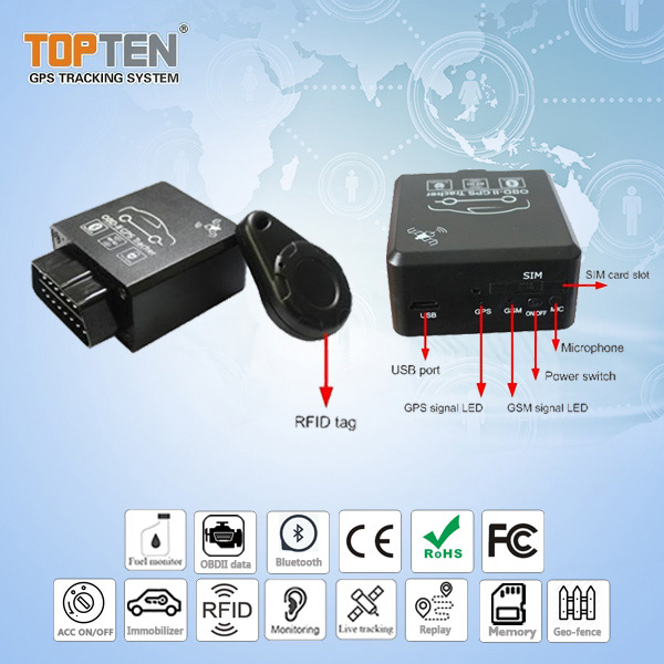 Small GPS Tracker GSM with Stop Engine and RFID (TK228-KW)