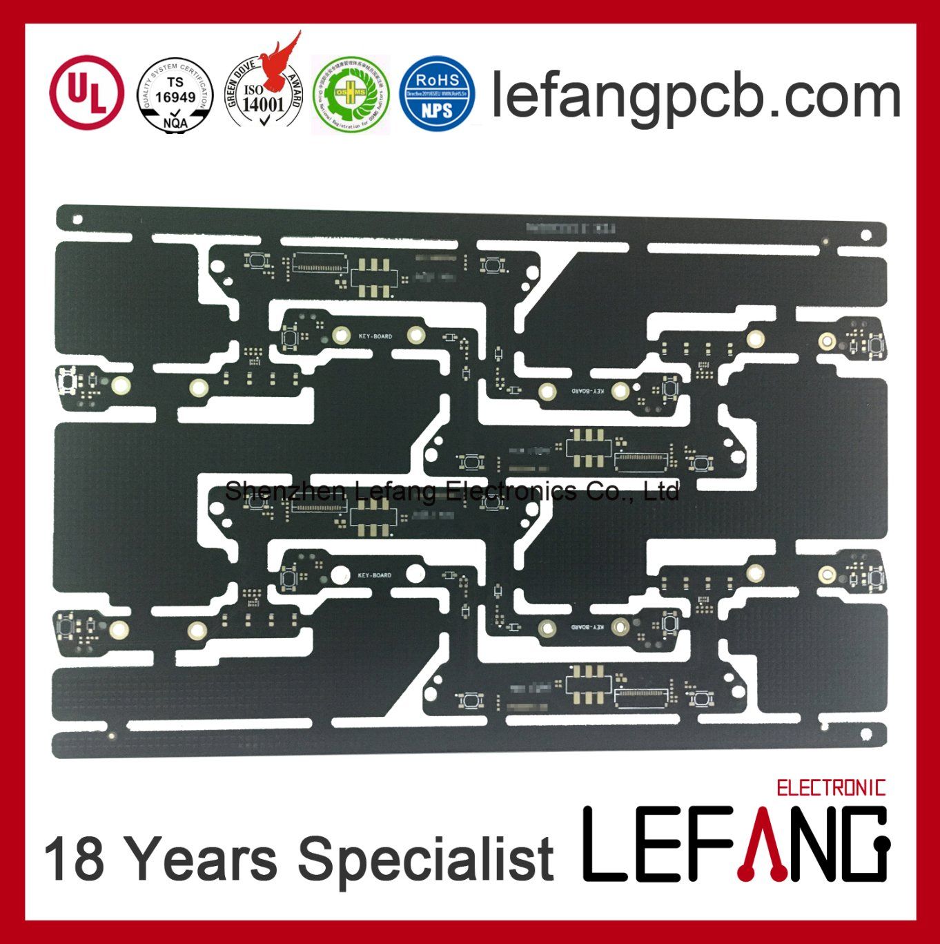 ODM OEM Circuit Board PCB for Keyboard of Industrial Machine