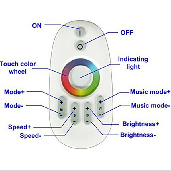 DC12V-24V 2.4G RF RGB Music Control