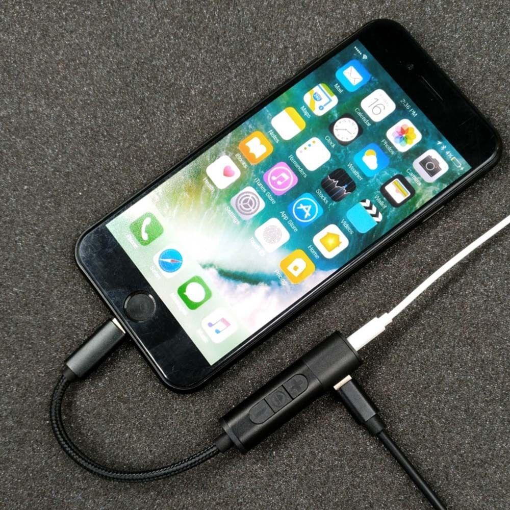 Lightning to 3.5mm Headphone Jack Cable Adapter Charger for iPhone 7 & 7 Plus