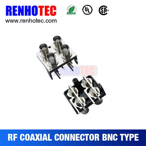 2X2 Type BNC to RCA Jack Connector RF Coaxial Connector