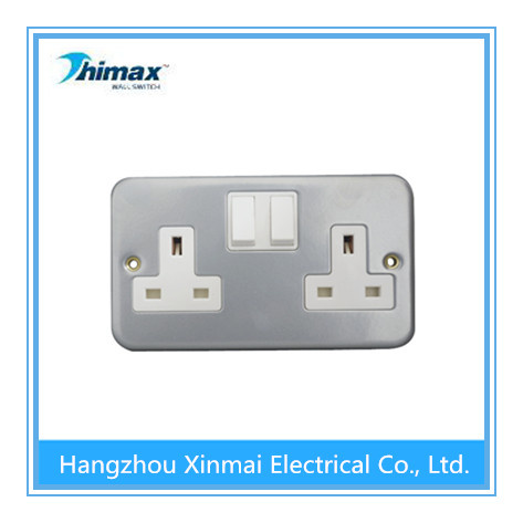 M410 13A 2gang Switched Socket, Double Pole