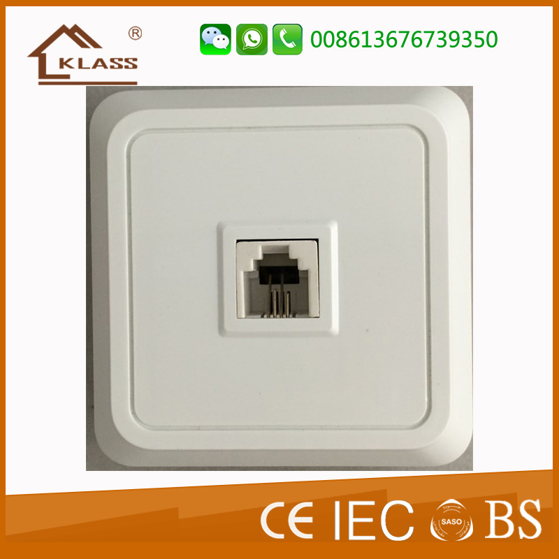 RJ45 Euro Style Flush Mounted Internet Power Wall Socket