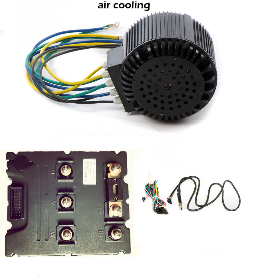 48V 10kw Electric Car Motor Drive Kit with Air Cooled System.