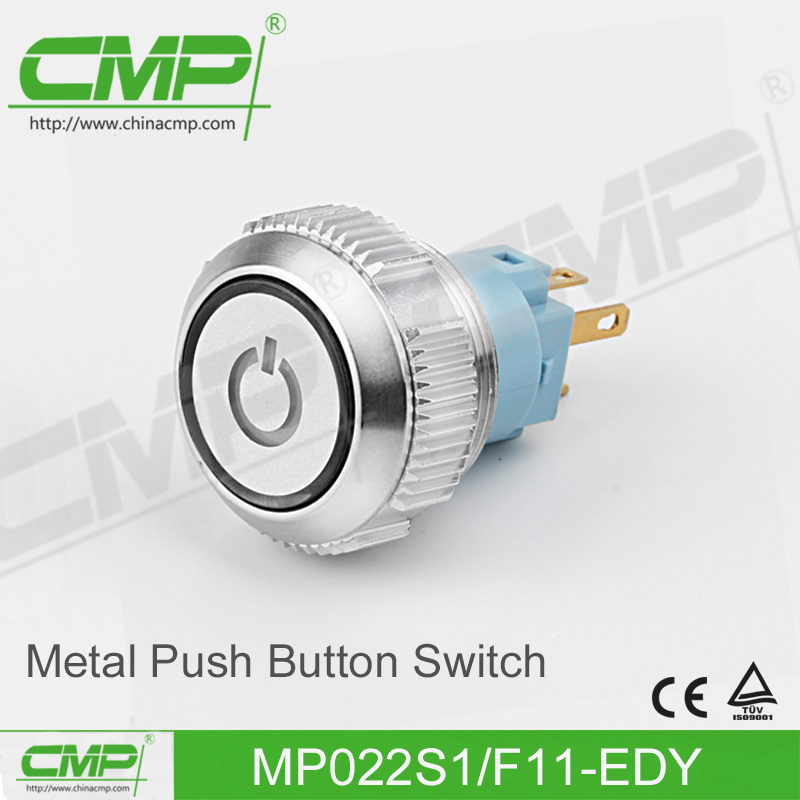 Metal Pushbutton Switch with Power Light (MP22S1/F11-EDY)