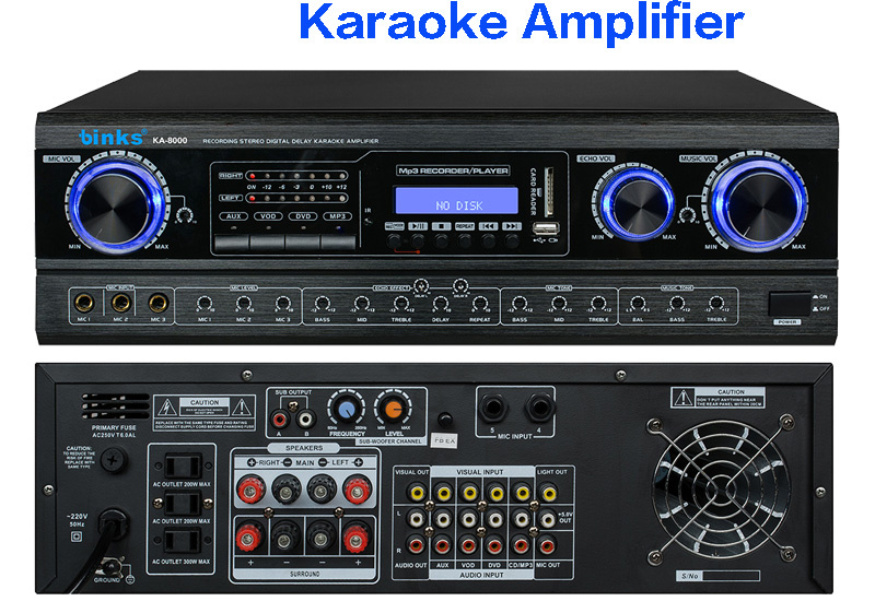 Professional Audio Karaoke Amplifier Ka-8000