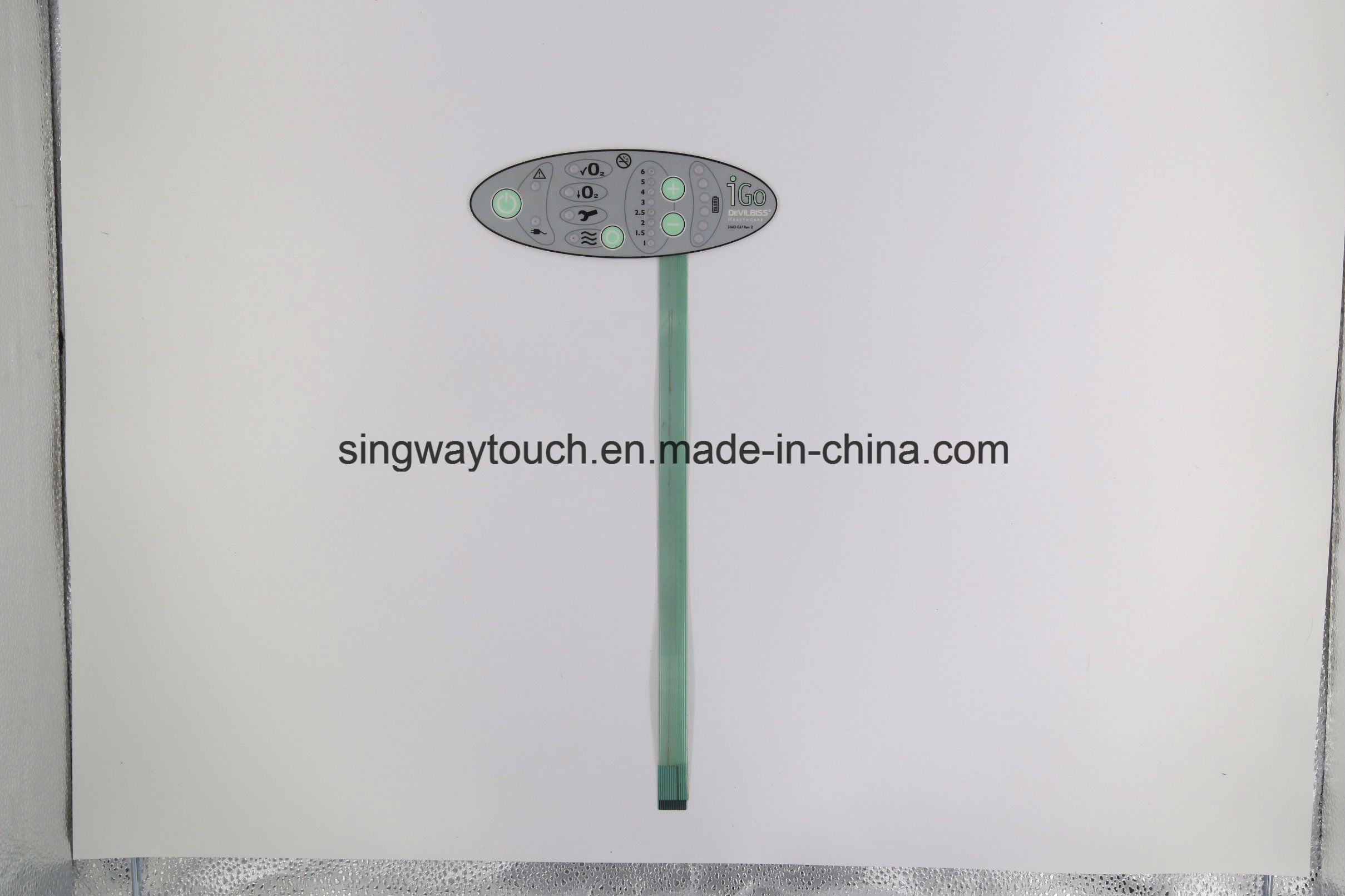 Customized LED Windows Embossed Membrane Switch
