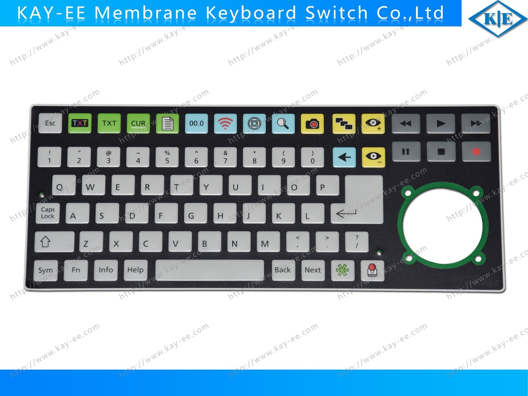Push Button Embossing Membrane Keyboard with PCB