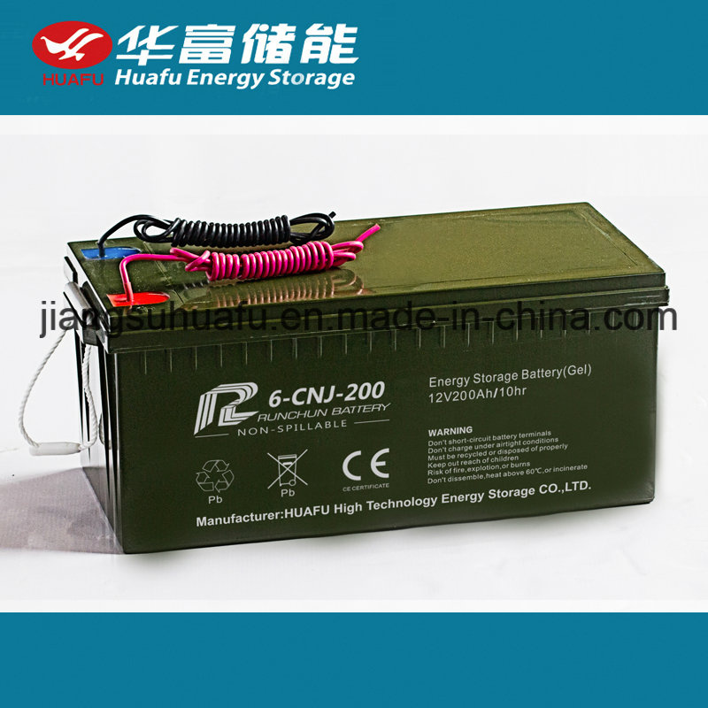 12V200ah AGM Valve Regulated Gel SLA Battery