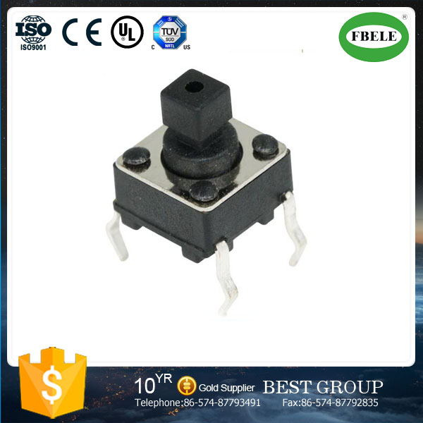 Square Tact Switch with Pins