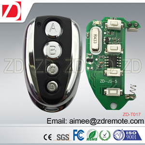 Zd Universal RF Remote Control for Fix Code, Learning Code, Rolling Code