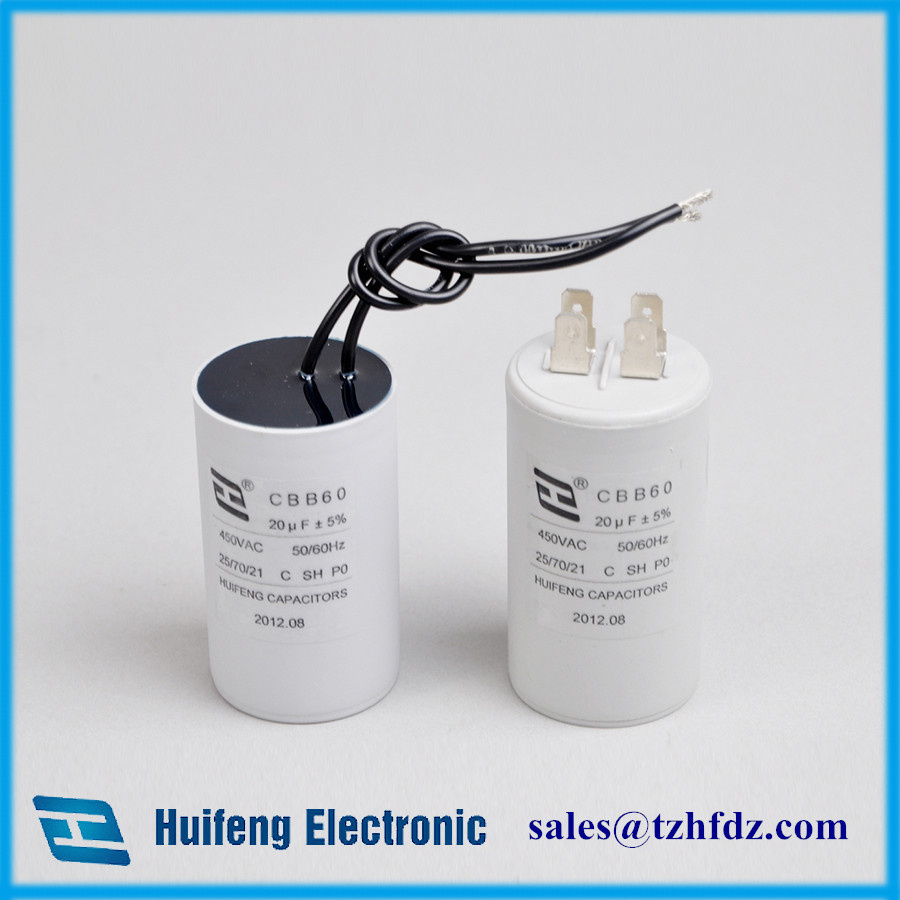 Cbb60 Motor Run Capacitor with Cable