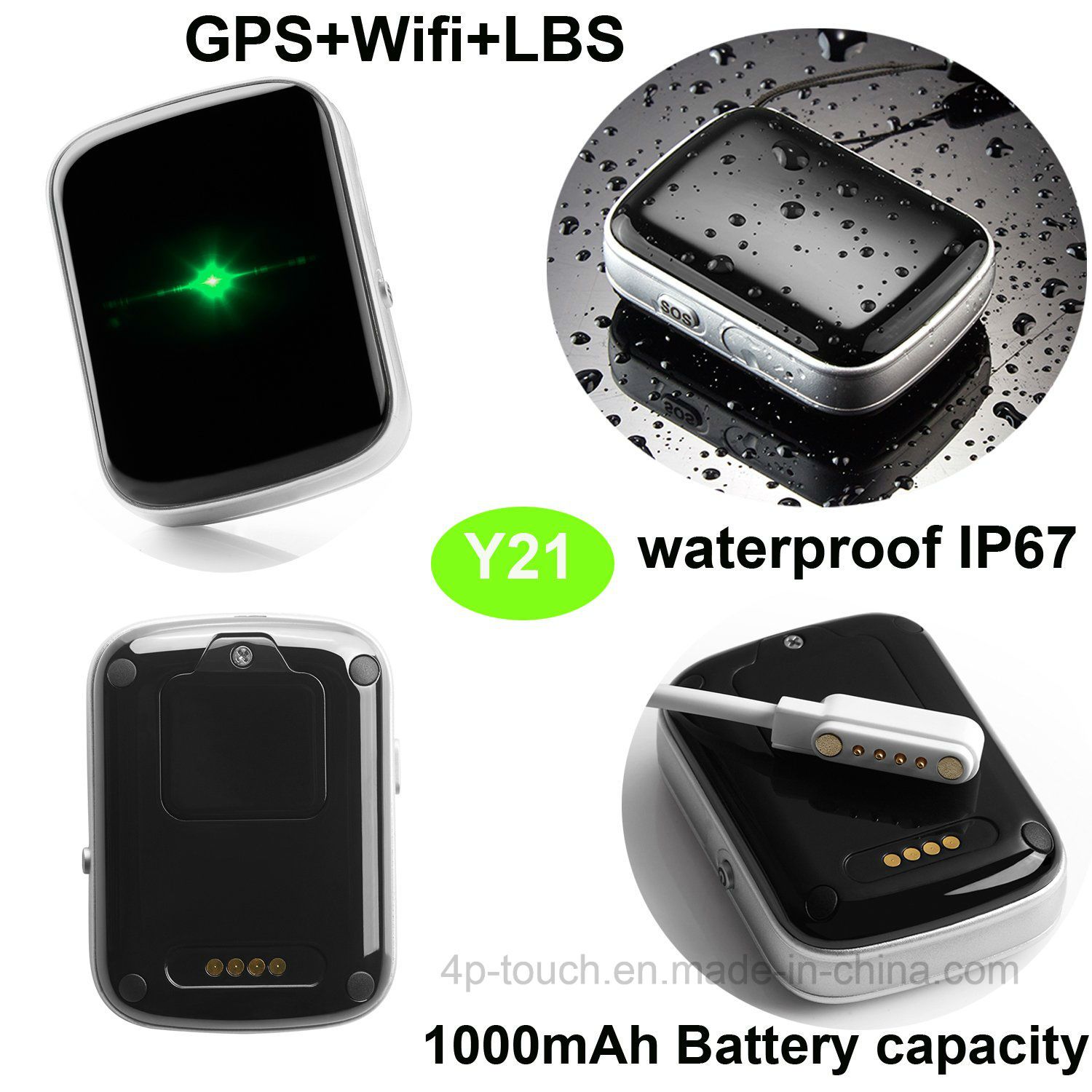 Ipwaterproof Hot Selling New Developed GPS Tracker with Sos Y21
