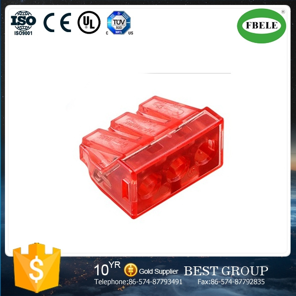 Female Type 3 Wire Terminal Block 3 Pin Connector
