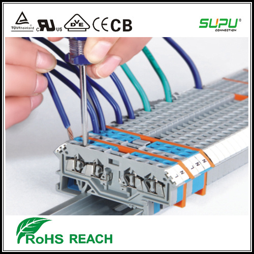 Spring Cage Terminal Block Used in Elevator