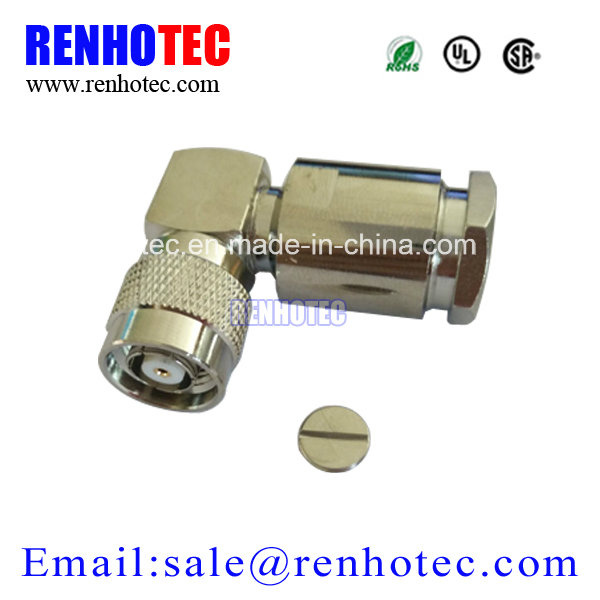 Right Angel Reverse Polarity TNC Male Connector for Cable LMR300