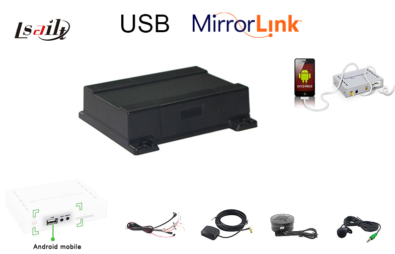 Head Unit Mionter with Smartphone in Two-Way Touch Operate Via USB