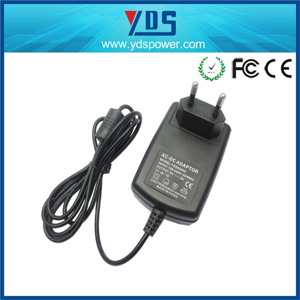 9V 2A EU Wall Plug Adapter