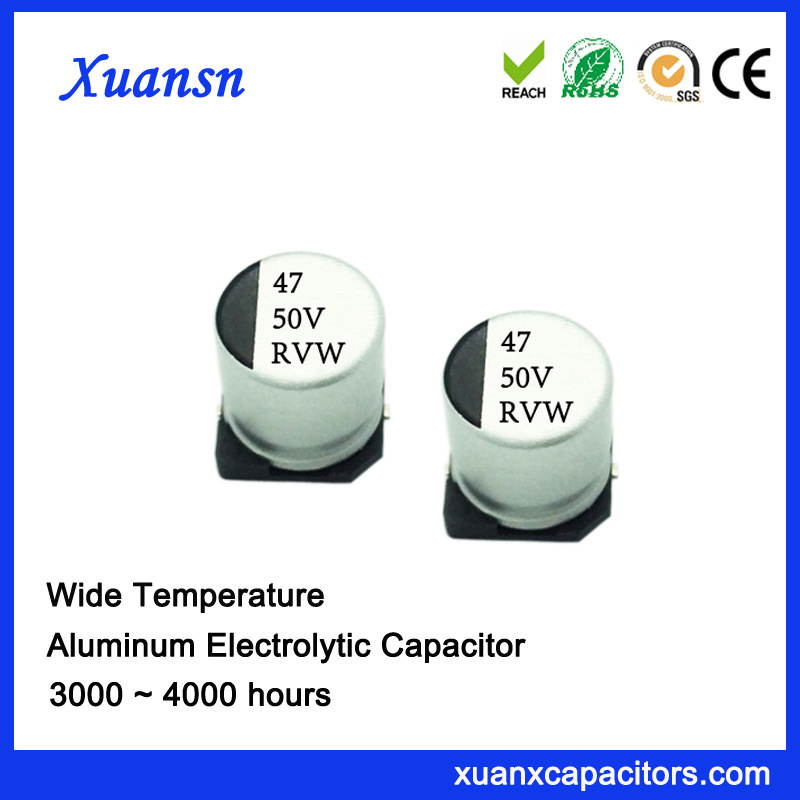 47UF 50V 3000hours Wide Temperature SMD Capacitor