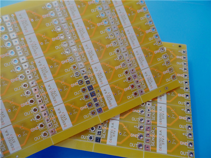 Yellow Soldermask PCB Printed Circuit Board EMS Manufacturing China