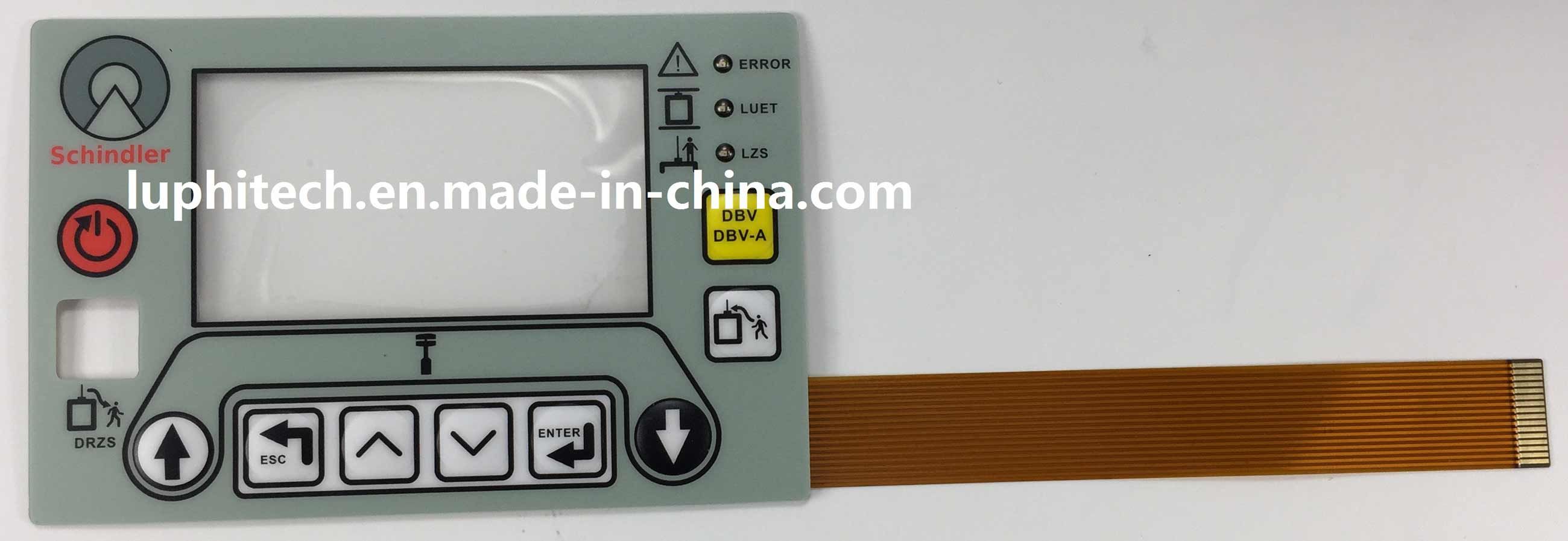 Manufacturing LED Backlighting Silver Point Controller Membrane Switch