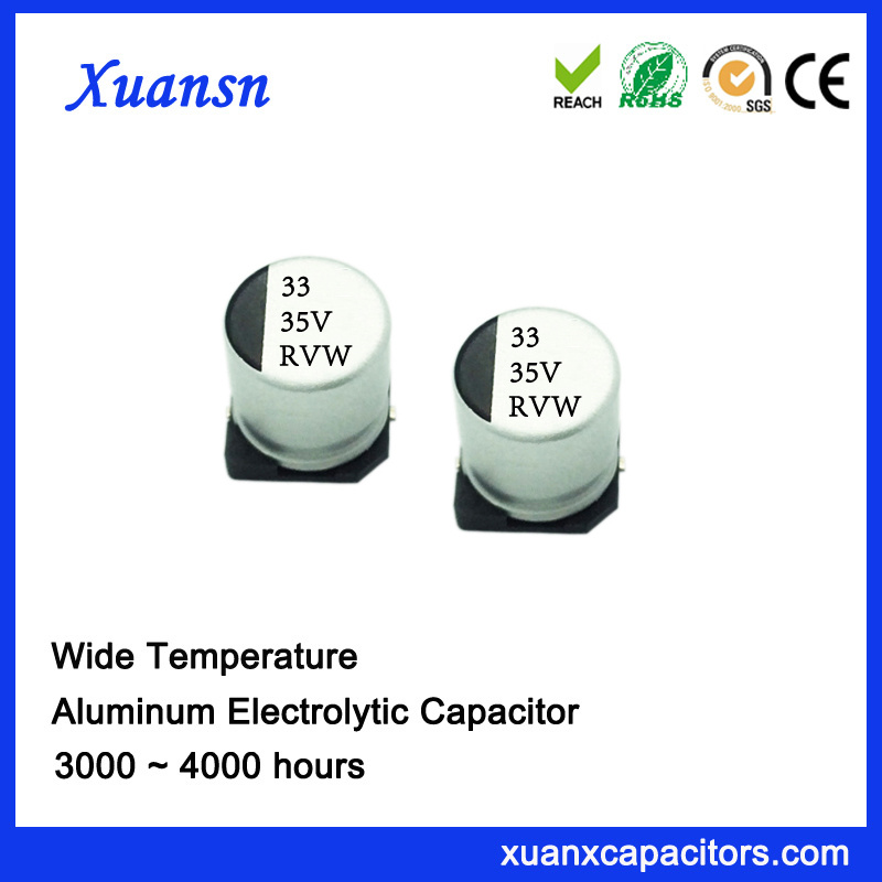 High Qualiyi 33UF 35V 3000hours SMD Electrolytic Capacitor