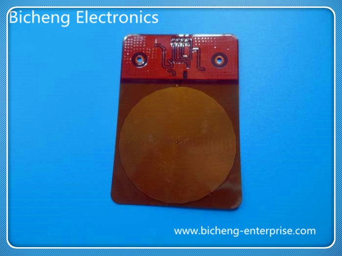 No  Peelable Polyimide FPC Double Sided Flexible PCB Yellow Soldermask