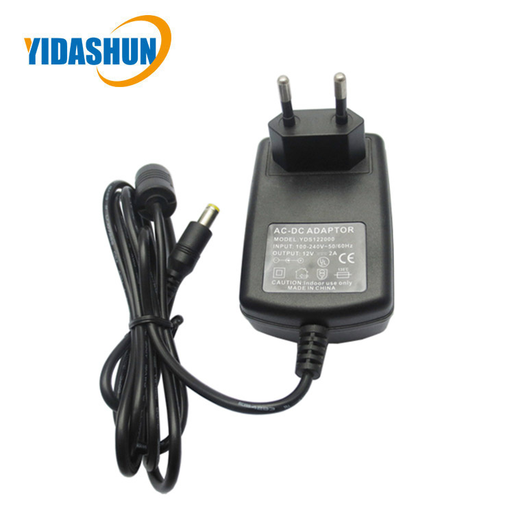 12V 2A 24W Power Adapter for CCTV Camera 5.5X2.5mm