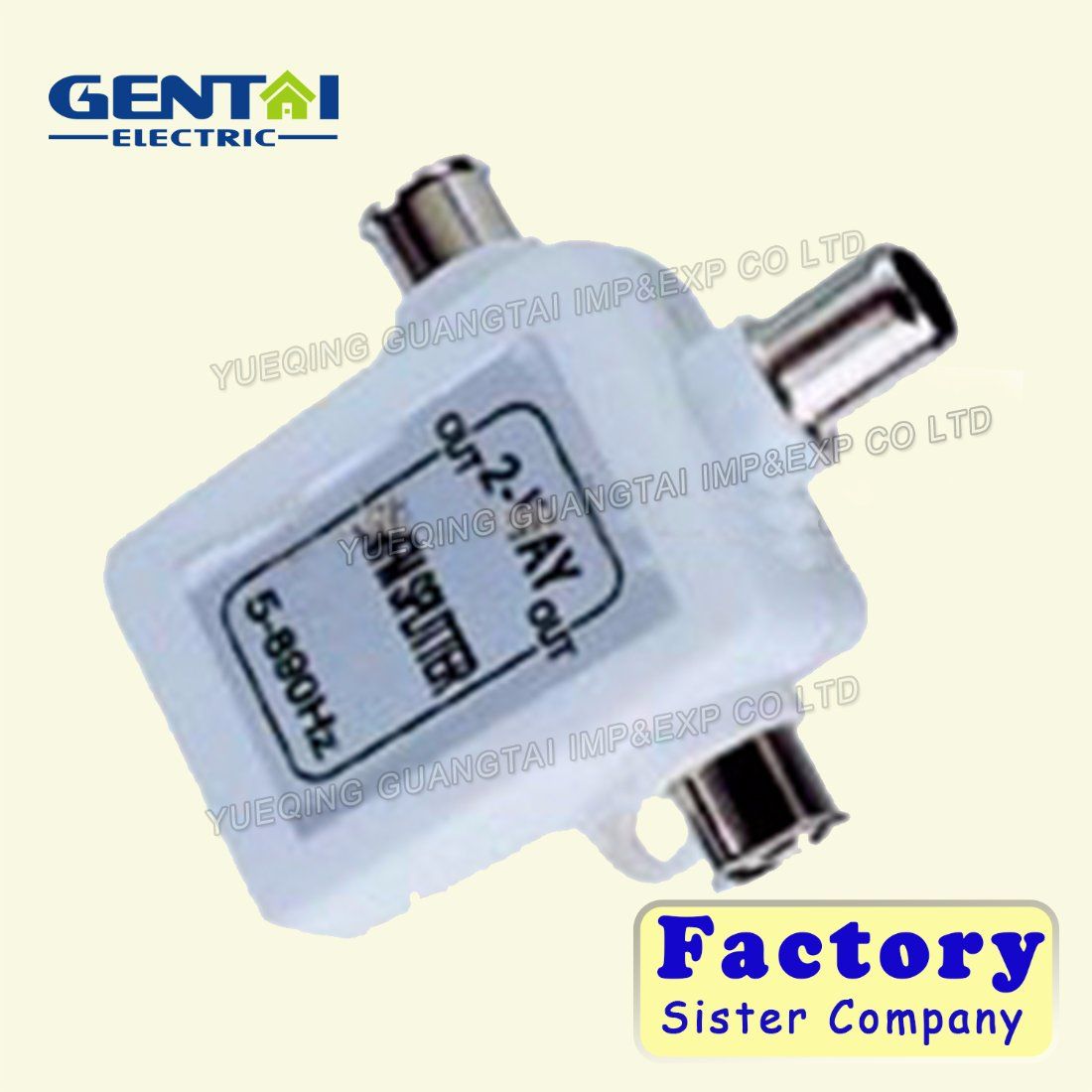2 /3 /4 Way Satellite TV Plastic Splitter 5-900MHz