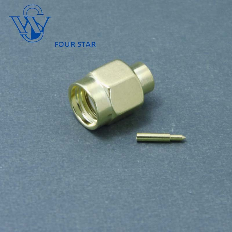 SMA Male Plug Solder Connector for Rg402 Cable
