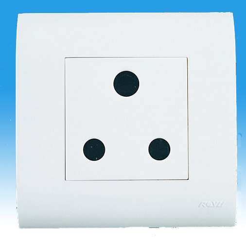 One Gang India Lighting Plug Electrical Outlet Socket