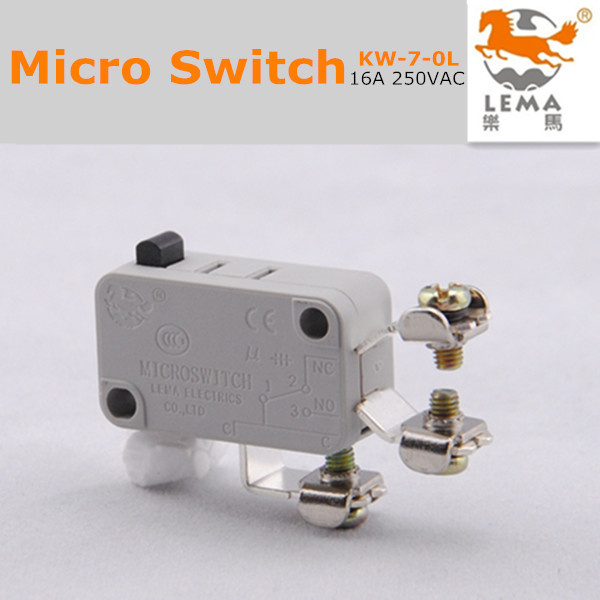 AC T85 8A 250V UL VDE CE Micro Switches Kw-7-0L Grey
