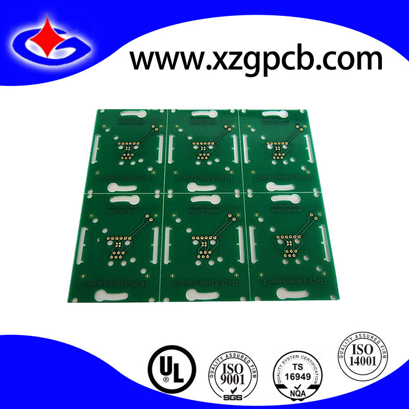Double-Sided PCB with Leaded HASL and Green Solder Mask