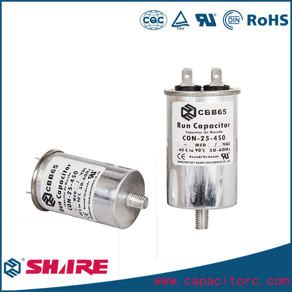 Cbb65 Aluminum Case Capacitor Air Conditioner Run Capacitor