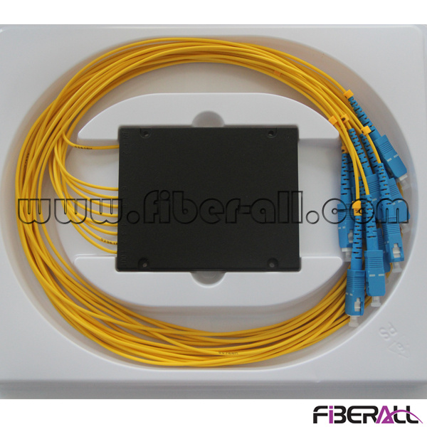 1X8 Fiber Optical PLC Splitter with ABS Box