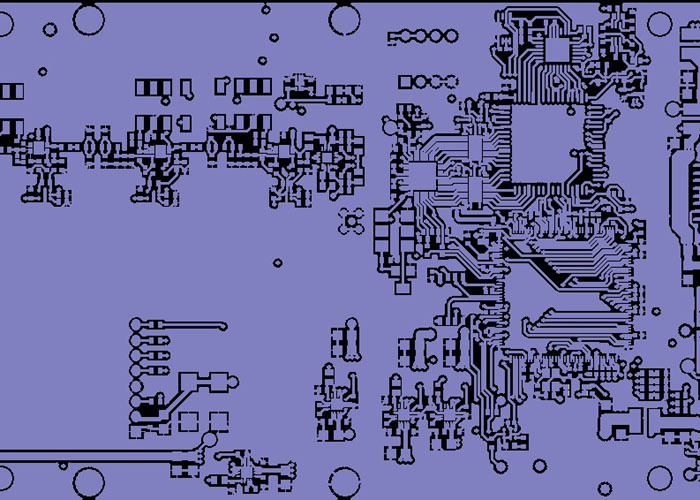 Multilayer PCB 4 Layer 1.5 Oz Copper with Red Soldermask