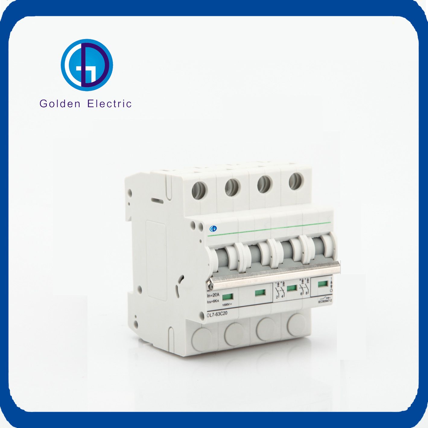 Solar PV DC 250V 500V 750V 800V 1000V C20 C25 Circuit Breaker / MCB