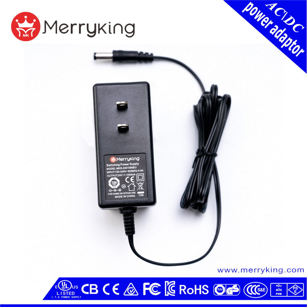 DOE VI Us Plug 12V 2A AC DC Adapter 3 Years Warranty