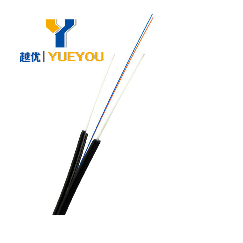 2 Cores Singlemode FTTH Indoor Fiber Optic Cable Drop Wire Cable