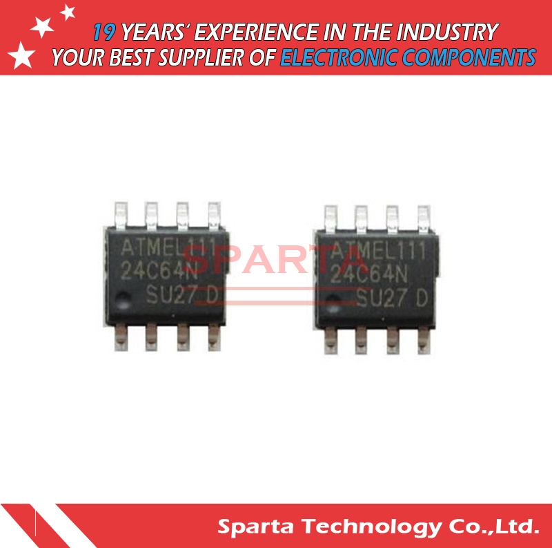 Atmel At24c64dh At24c64 Sop-8 24c64 Sop8 64 Serial Eeprom IC
