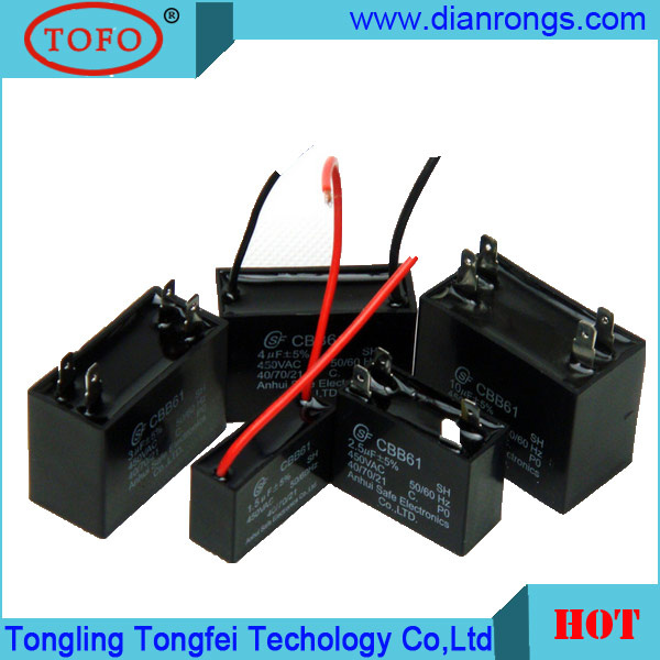 AC Metallized Polypropylene Film Capacitor Cbb61