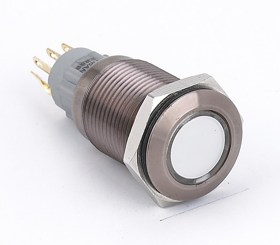 Waterproof IP67 Momentary Latching Colored Metal Push Button Switch