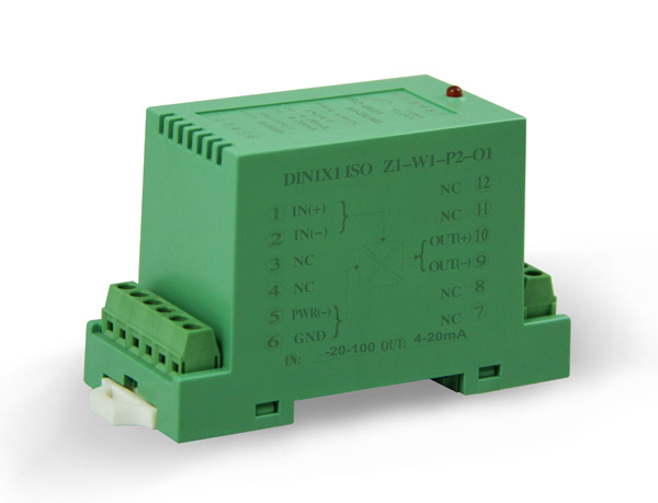 DIN Rail-Mounted PT100 to 0-5V Transmitter