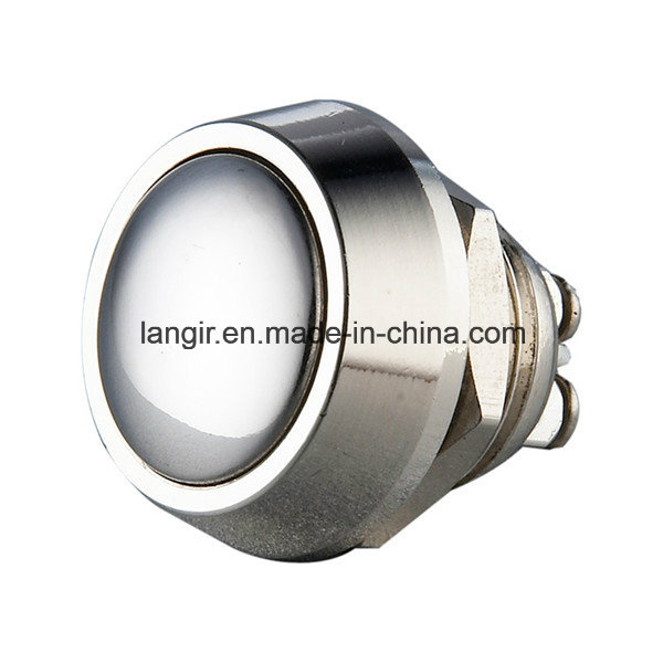 12mm Nickel Plated Brass Momentary Push Button Switch